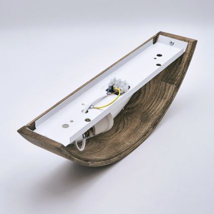 Brilagi - LED Vägglampa CARVALHO 1xE27/60W/230V ek valnöt