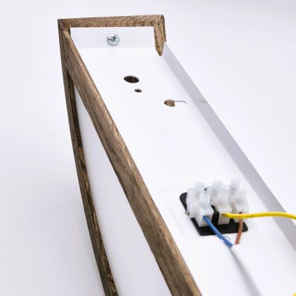 Brilagi - LED Vägglampa CARVALHO 1xE27/60W/230V ek valnöt