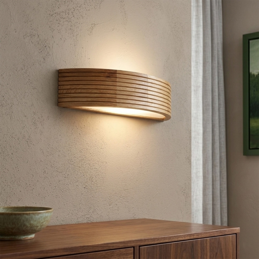 Brilagi - LED vägglampa CARVALHO MODERN 1xE27/60W/230V ek