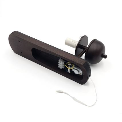 Brilagi - LED Vägglampa COTTAGE 1xE14/40W/230V bok/brun