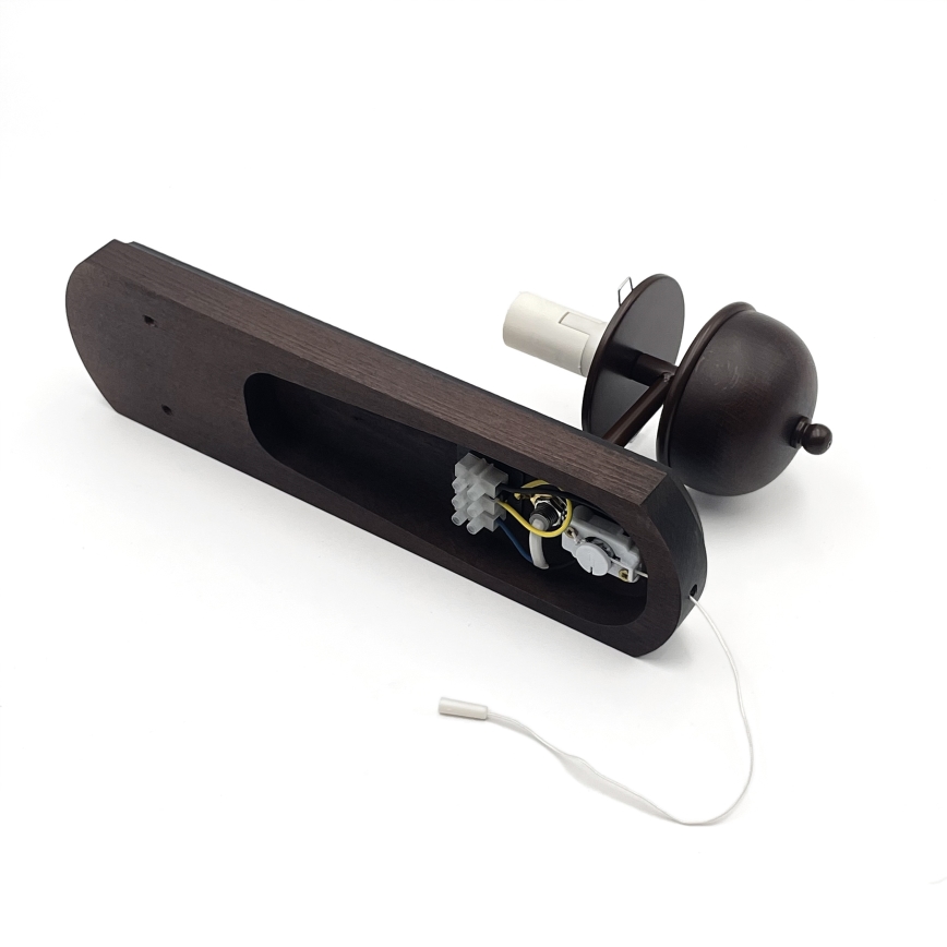 Brilagi - LED Vägglampa COTTAGE 1xE14/40W/230V bok/brun