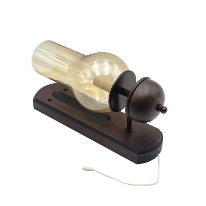 Brilagi - LED Vägglampa COTTAGE 1xE14/40W/230V bok/brun