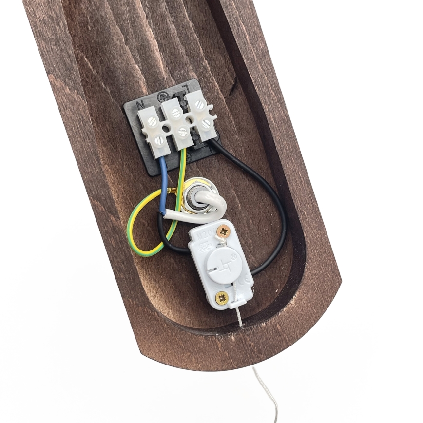 Brilagi - LED Vägglampa COTTAGE 1xE14/40W/230V bok/vit