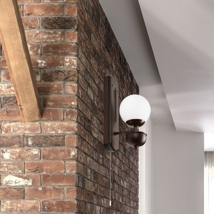 Brilagi - LED Vägglampa COTTAGE 1xG9/40W/230V bok/vit