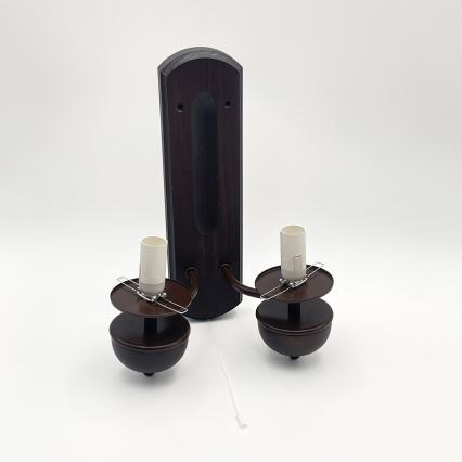 Brilagi - LED Vägglampa COTTAGE 2xE14/40W/230V bok/vit