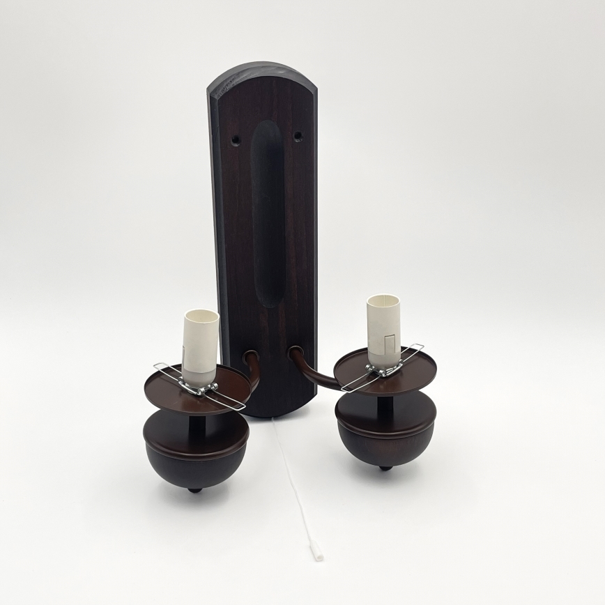 Brilagi - LED Vägglampa COTTAGE 2xE14/40W/230V bok/vit