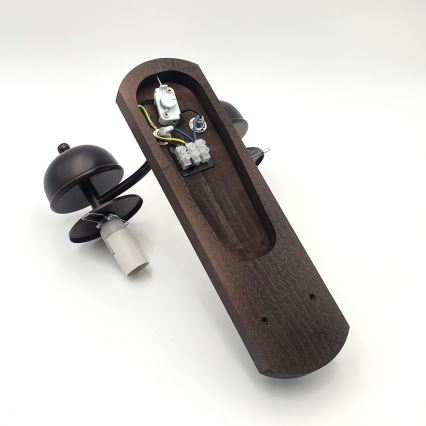 Brilagi - LED Vägglampa COTTAGE 2xE14/40W/230V bok/vit