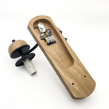 Brilagi - LED Vägglampa COTTAGE 2xE14/40W/230V ek/brun