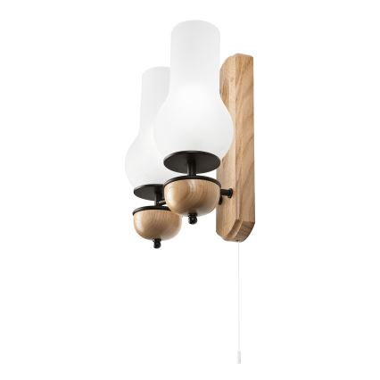 Brilagi - LED Vägglampa COTTAGE 2xE14/40W/230V ek/vit