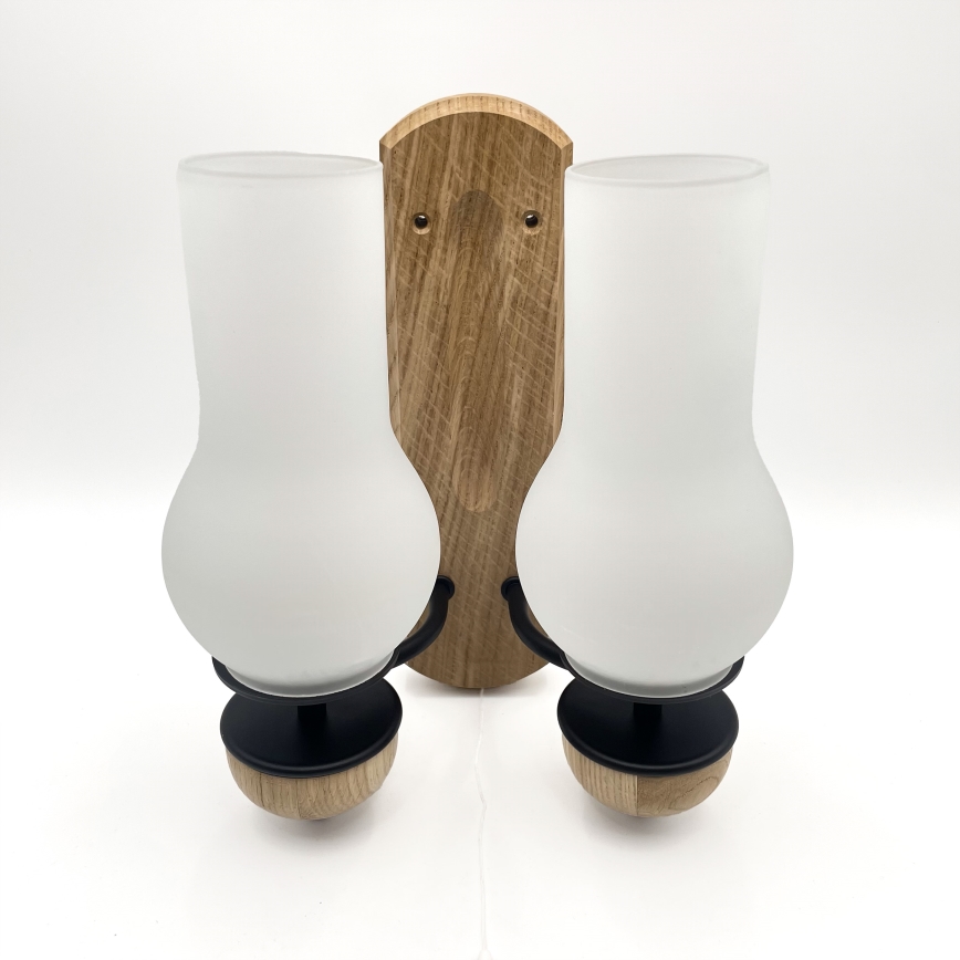 Brilagi - LED Vägglampa COTTAGE 2xE14/40W/230V ek/vit