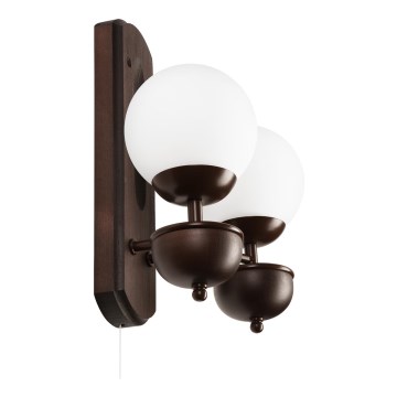 Brilagi - LED Vägglampa COTTAGE 2xG9/40W/230V bok/vit