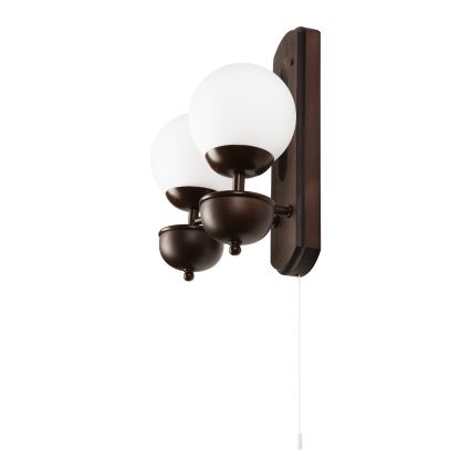 Brilagi - LED Vägglampa COTTAGE 2xG9/40W/230V bok/vit