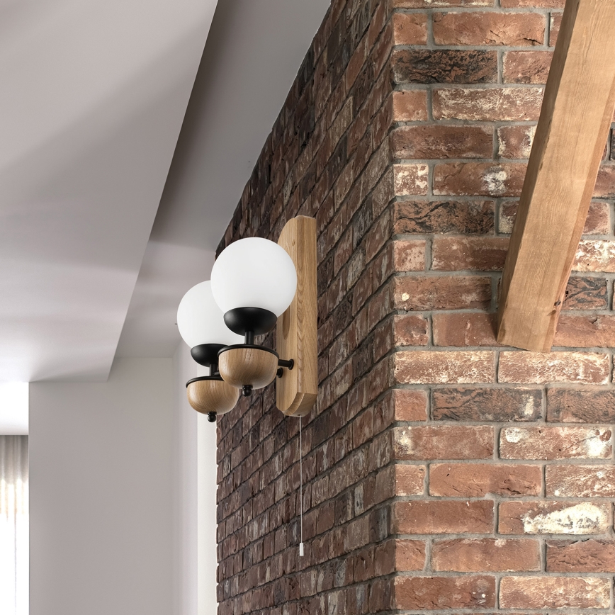 Brilagi - LED Vägglampa COTTAGE 2xG9/40W/230V ek/vit