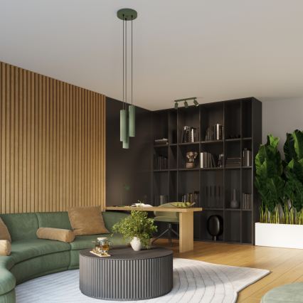 Brilagi - LED-vägglampa CRESTO 1x GU10/10W/230V 10 cm grön