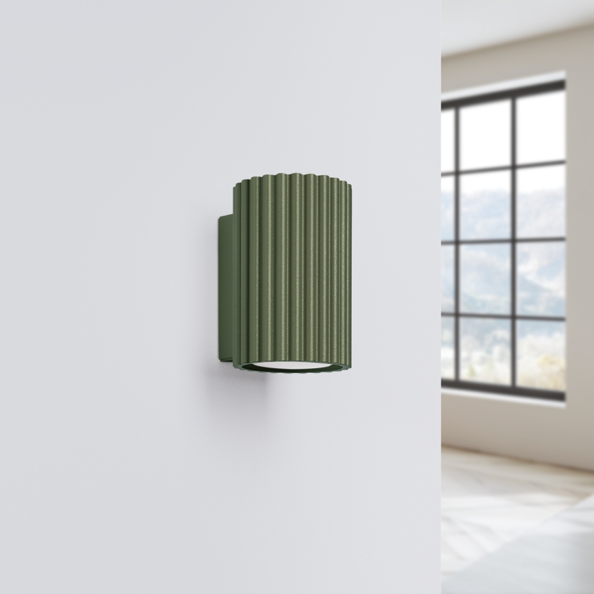 Brilagi - LED-vägglampa CRESTO 1x GU10/10W/230V 10 cm grön
