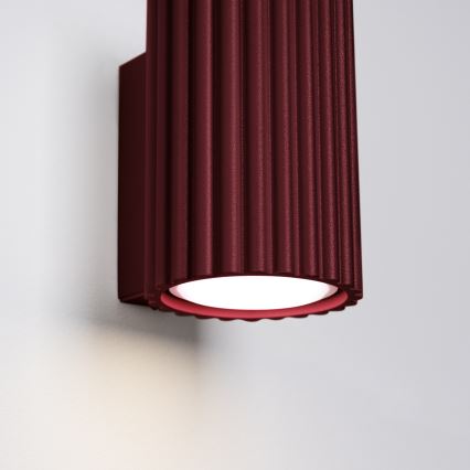 Brilagi - LED-vägglampa CRESTO 1xGU10/10W/230V 10 cm bordeaux