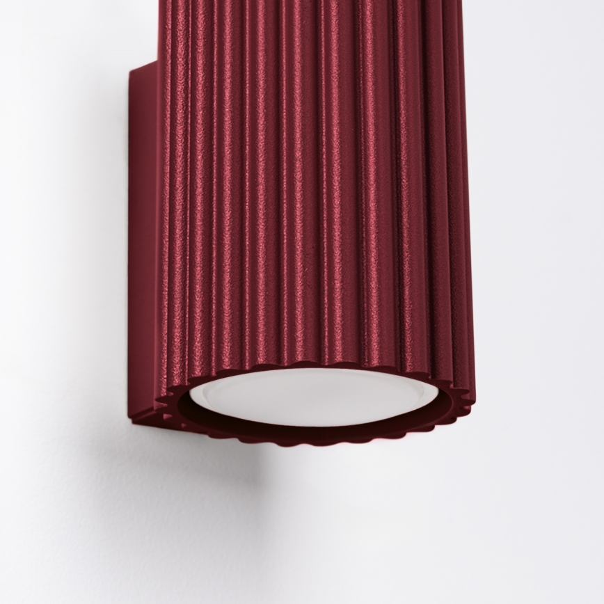 Brilagi - LED-vägglampa CRESTO 1xGU10/10W/230V 10 cm bordeaux
