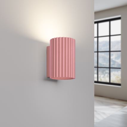 Brilagi - LED vägglampa CRESTO 1xGU10/10W/230V 10 cm rosa