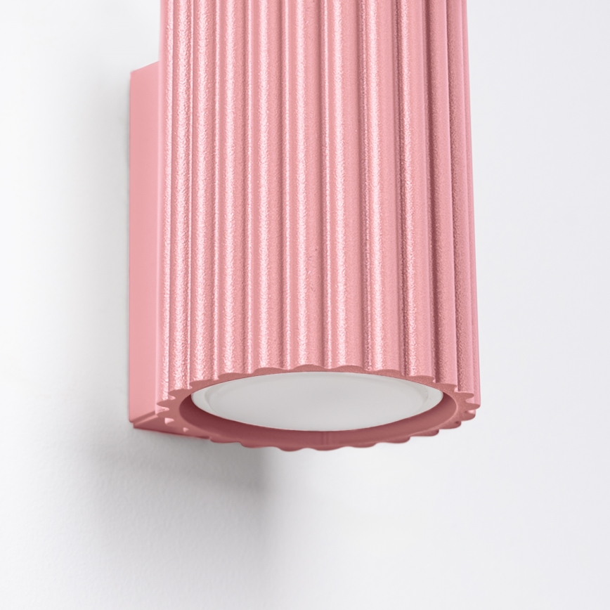 Brilagi - LED vägglampa CRESTO 1xGU10/10W/230V 10 cm rosa