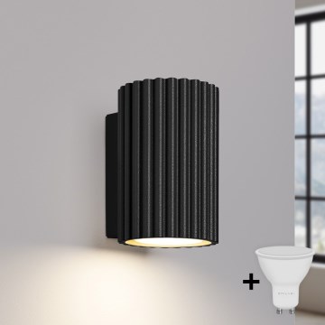 Brilagi - LED vägglampa CRESTO 1xGU10/10W/230V 10 cm svart