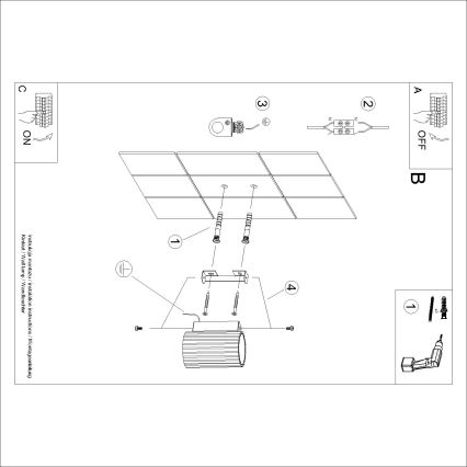Brilagi - LED-vägglampa CRESTO 1xGU10/10W/230V 10 cm vit