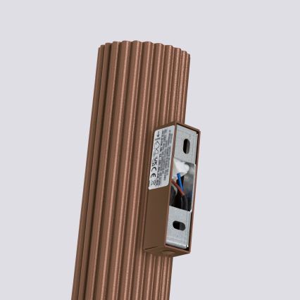 Brilagi - LED-vägglampa CRESTO 2xGU10/10W/230V 20 cm brun