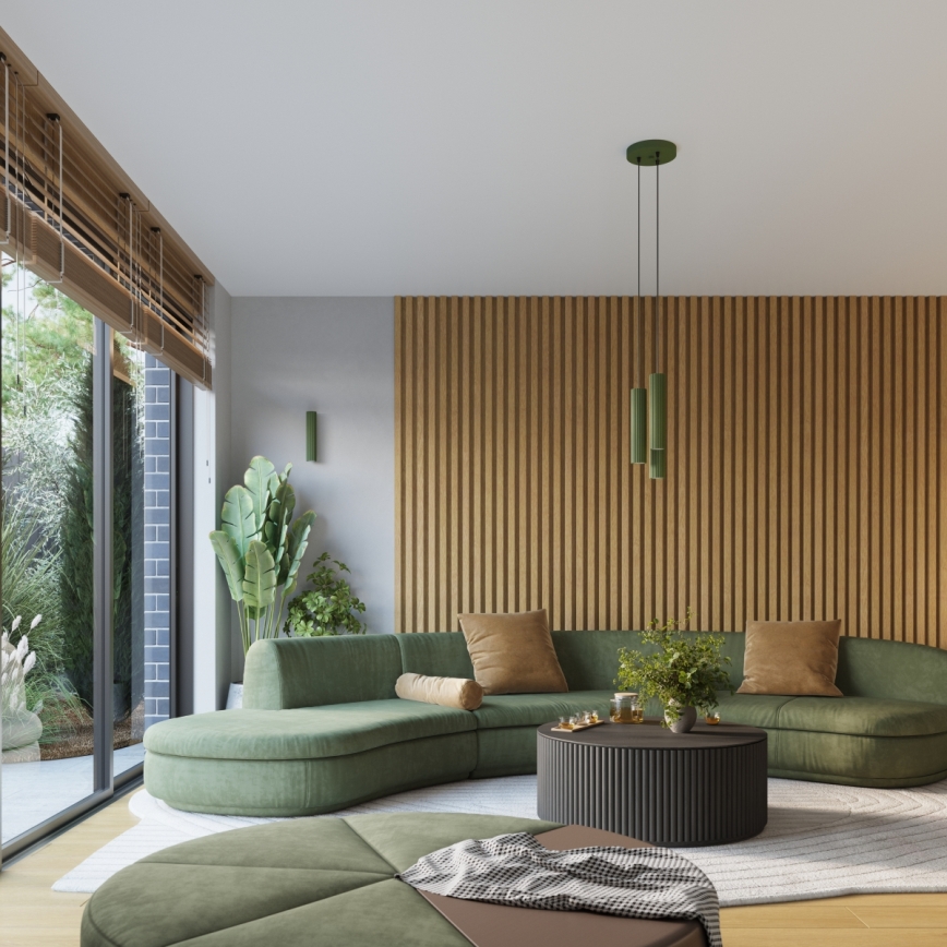 Brilagi - LED vägglampa CRESTO 2xGU10/10W/230V 20 cm grön