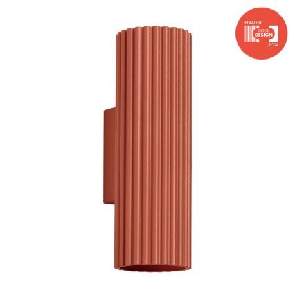 Brilagi - LED-vägglampa CRESTO 2xGU10/10W/230V 20 cm röd