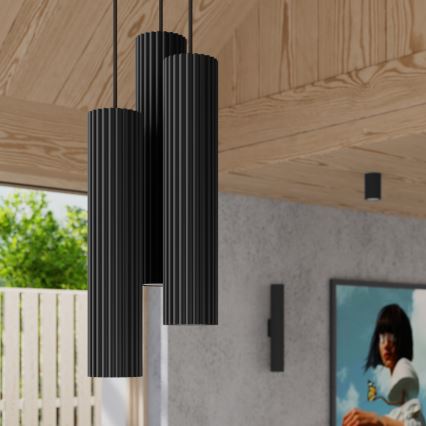 Brilagi - LED-vägglampa CRESTO 2xGU10/10W/230V 20 cm svart