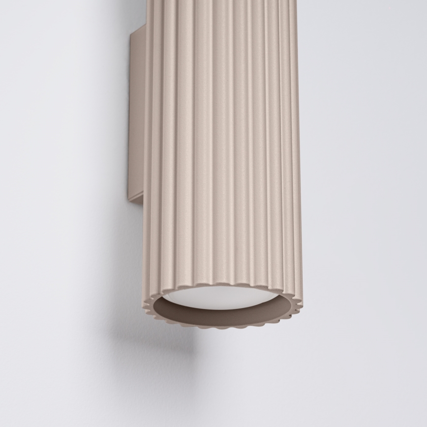 Brilagi - LED vägglampa CRESTO 2xGU10/10W/230V 20 cm taupe