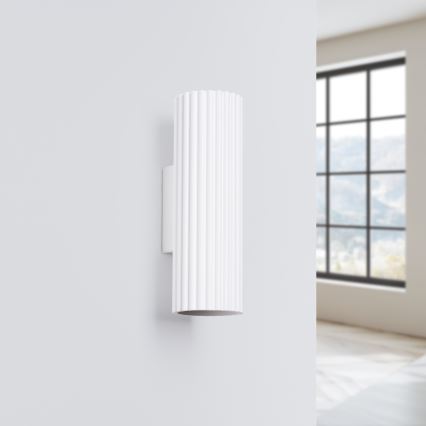 Brilagi - LED-vägglampa CRESTO 2xGU10/10W/230V 20 cm vit