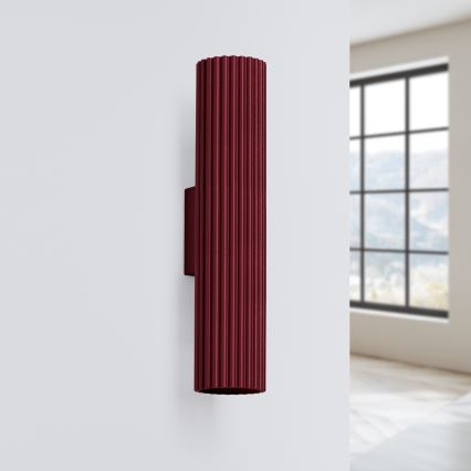 Brilagi - LED vägglampa CRESTO 2xGU10/10W/230V 30 cm bordeaux