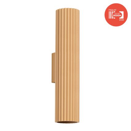 Brilagi - LED-vägglampa CRESTO 2xGU10/10W/230V 30 cm guldig