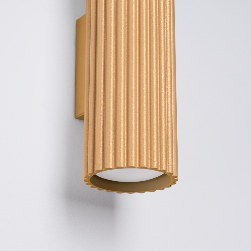 Brilagi - LED-vägglampa CRESTO 2xGU10/10W/230V 30 cm guldig