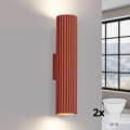 BRILAGI - LED-vägglampa CRESTO 2xGU10/10W/230V 30 cm orange