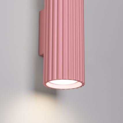 Brilagi - LED vägglampa CRESTO 2xGU10/10W/230V 30 cm rosa
