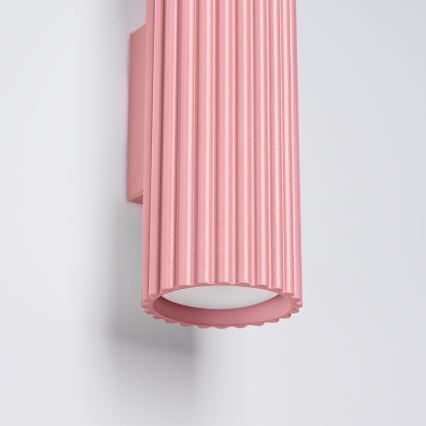 Brilagi - LED vägglampa CRESTO 2xGU10/10W/230V 30 cm rosa