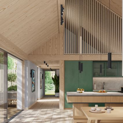 Brilagi - LED-vägglampa CRESTO 2xGU10/10W/230V 30 cm svart