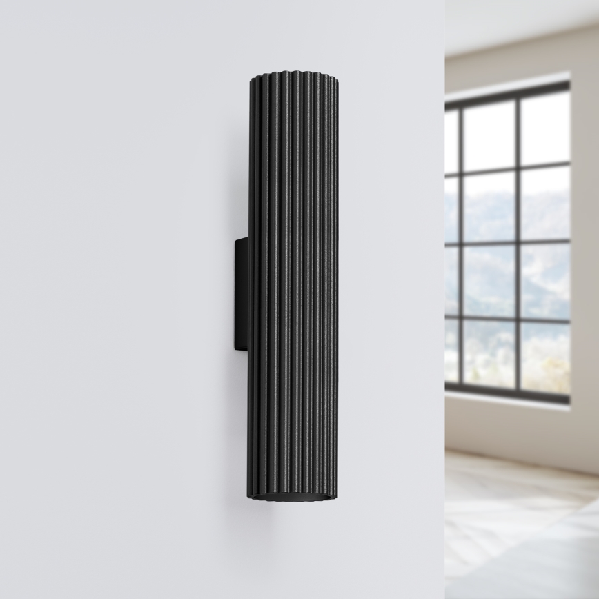 Brilagi - LED-vägglampa CRESTO 2xGU10/10W/230V 30 cm svart