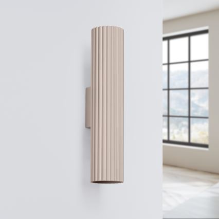 Brilagi - LED-vägglampa CRESTO 2xGU10/10W/230V 30 cm taupe