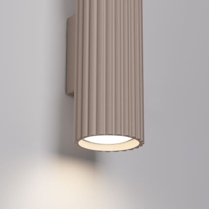 Brilagi - LED-vägglampa CRESTO 2xGU10/10W/230V 30 cm taupe