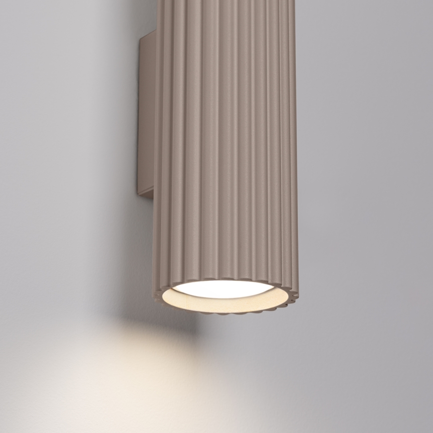 Brilagi - LED-vägglampa CRESTO 2xGU10/10W/230V 30 cm taupe