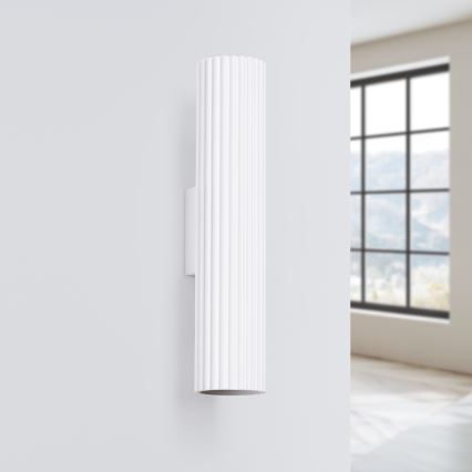 Brilagi - LED-vägglampa CRESTO 2xGU10/10W/230V 30 cm vit