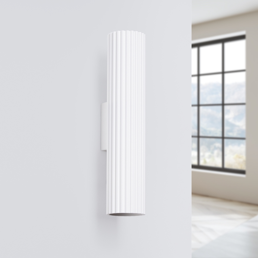 Brilagi - LED-vägglampa CRESTO 2xGU10/10W/230V 30 cm vit