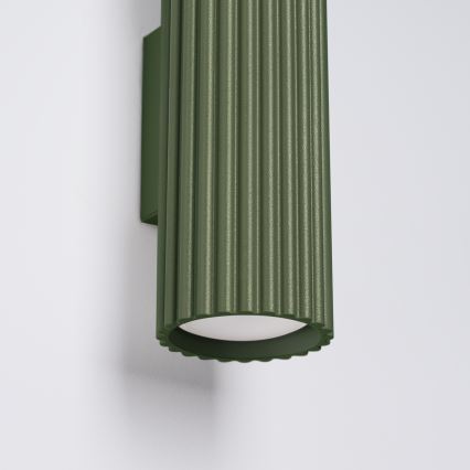 Brilagi – LED-vägglampa CRESTO, 2× GU10 (10 W), 230 V, 30 cm, grön