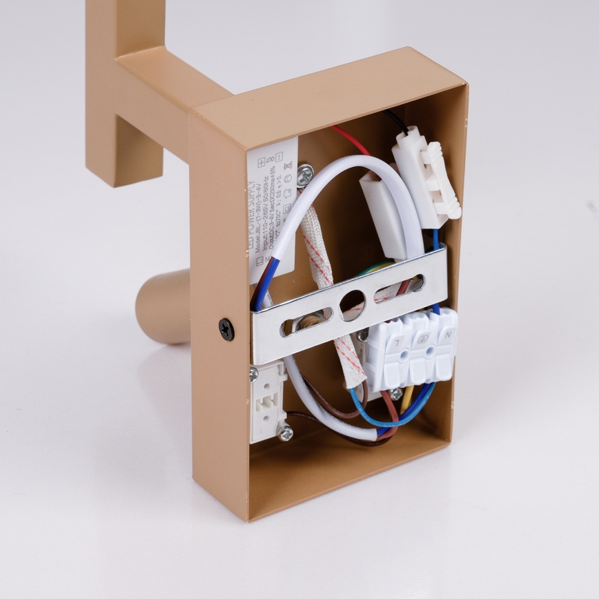 Brilagi - LED vägglampa DEYA 1xE14/40W/230V + LED/3W lin/guld