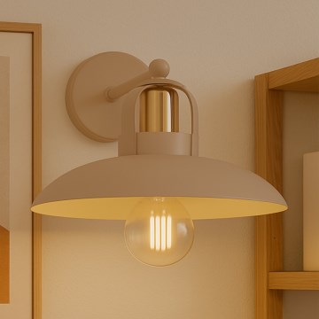 Brilagi - LED Vägglampa FLAMENGO 1xE27/60W/230V beige