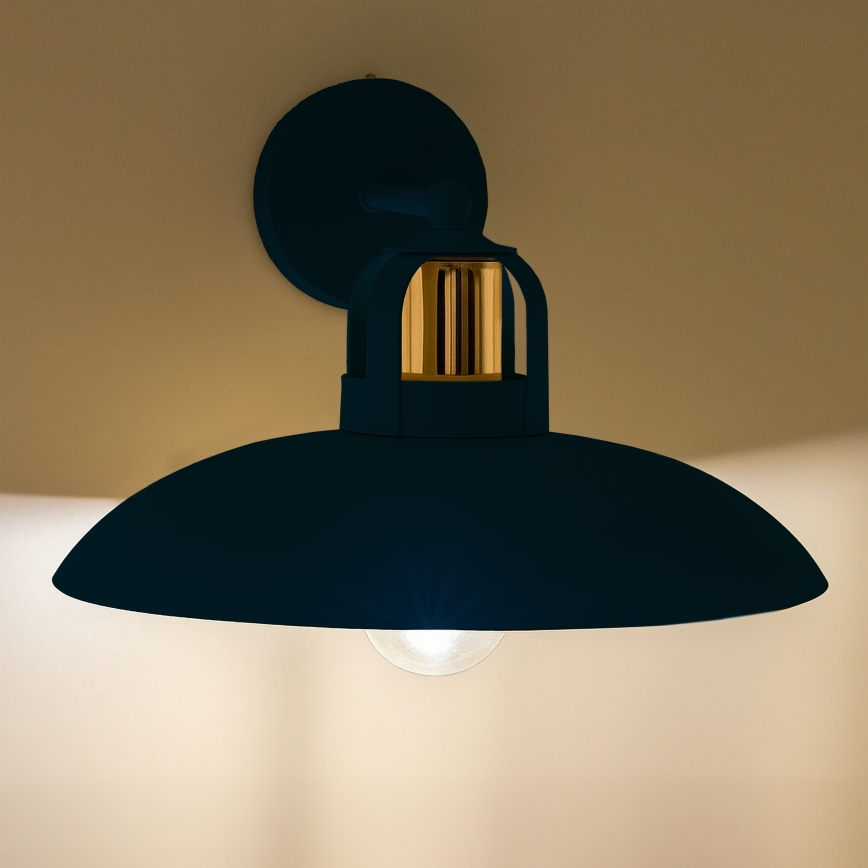 Brilagi - LED Vägglampa FLAMENGO 1xE27/60W/230V blå