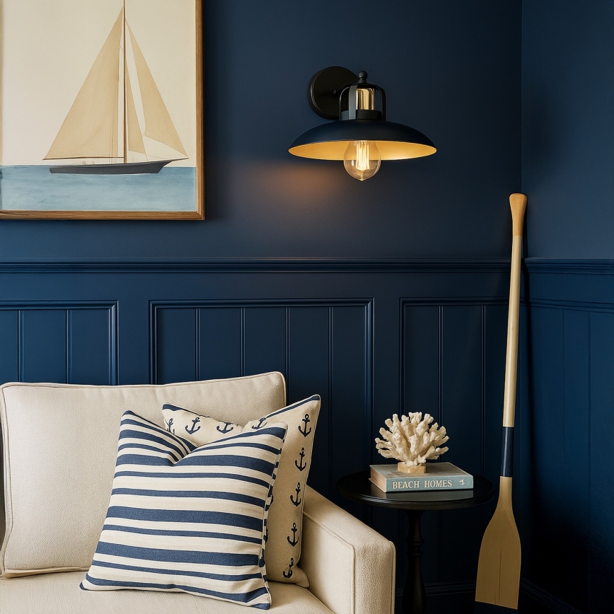 Brilagi - LED Vägglampa FLAMENGO 1xE27/60W/230V blå