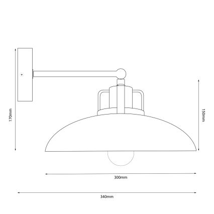 Brilagi - LED Vägglampa FLAMENGO 1xE27/60W/230V blå